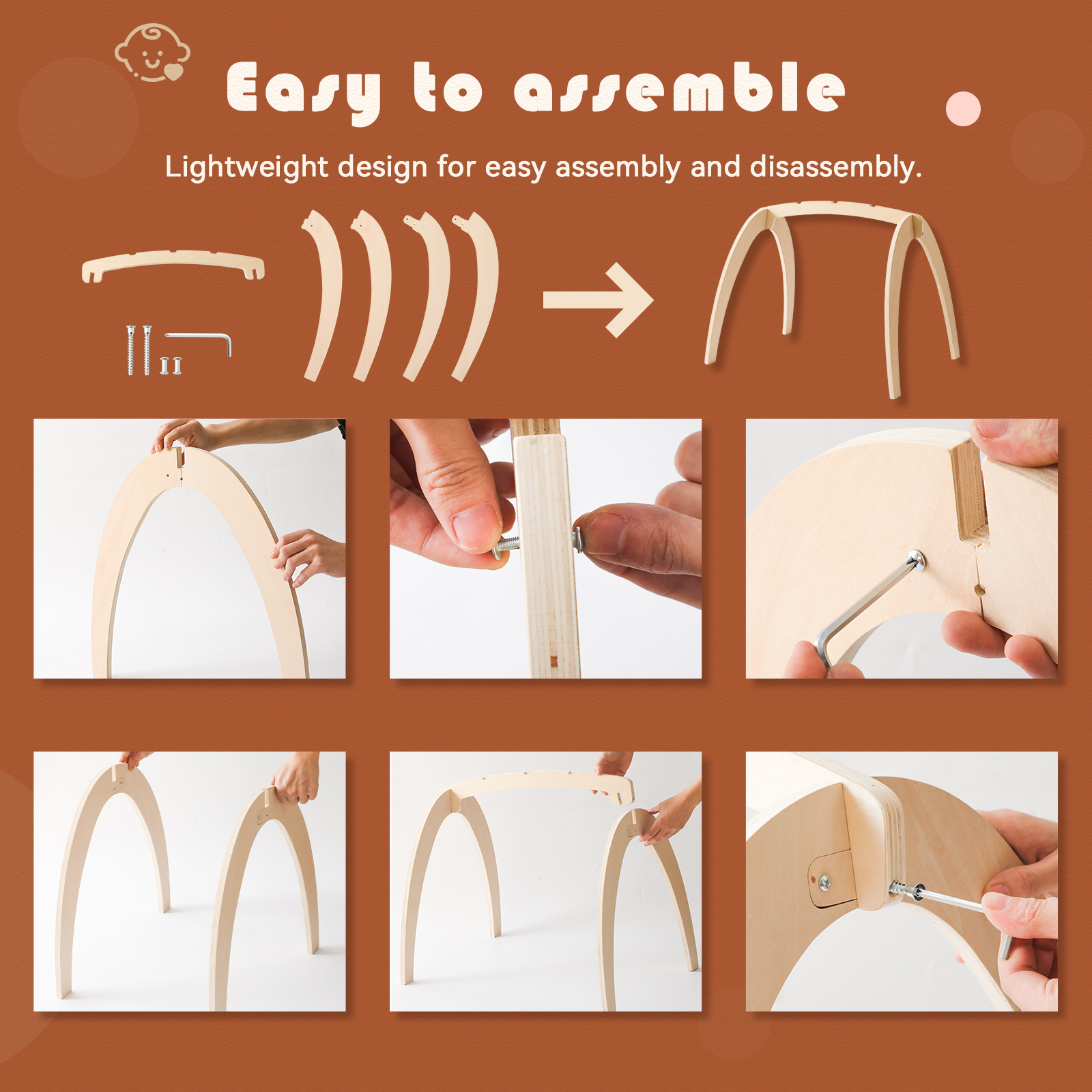 Baby Wooden Toys Play Gym Ordi - Baby Nursery Products บทวิจารณ์และราคา