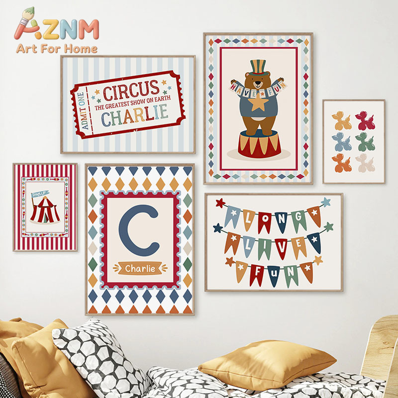 Circus Bear Magician Dog Quote - Baby Nursery Products บทวิจารณ์และราคา