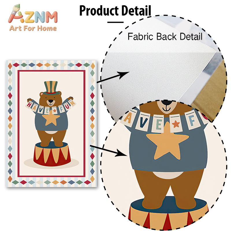 Circus Bear Magician Dog Quote - Baby Nursery Products บทวิจารณ์และราคา