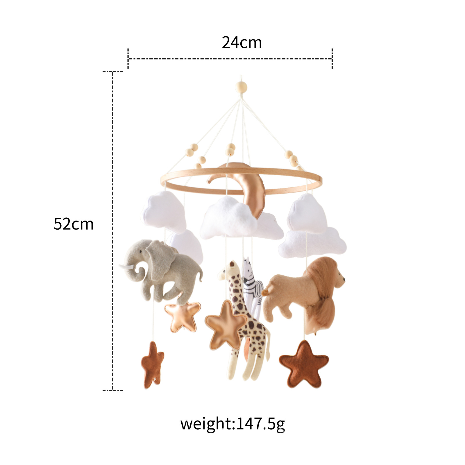 Hot Sale Nordic Handmade Felt  - Baby Nursery Modern บทวิจารณ์และราคา