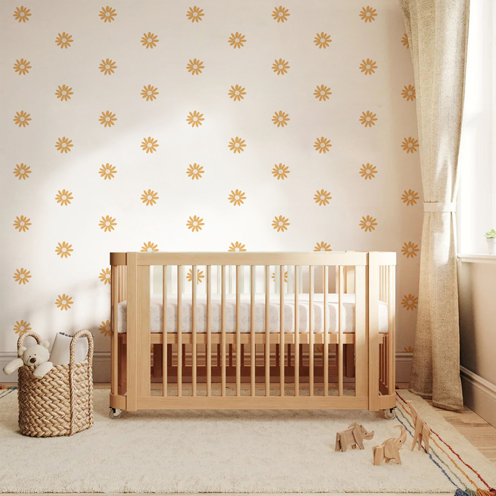 Yellow Daisy Wall Stickers for - Baby Nursery Yellow Walls บทวิจารณ์และราคา