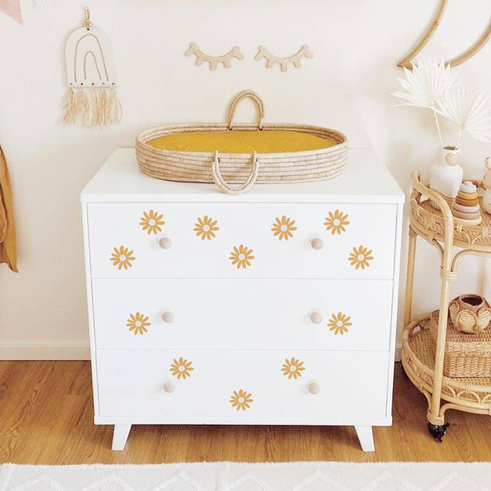 Yellow Daisy Wall Stickers for - Baby Nursery Yellow Walls บทวิจารณ์และราคา