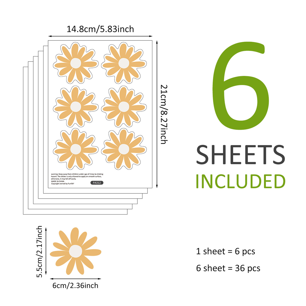 Yellow Daisy Wall Stickers for - Baby Nursery Yellow Walls บทวิจารณ์และราคา