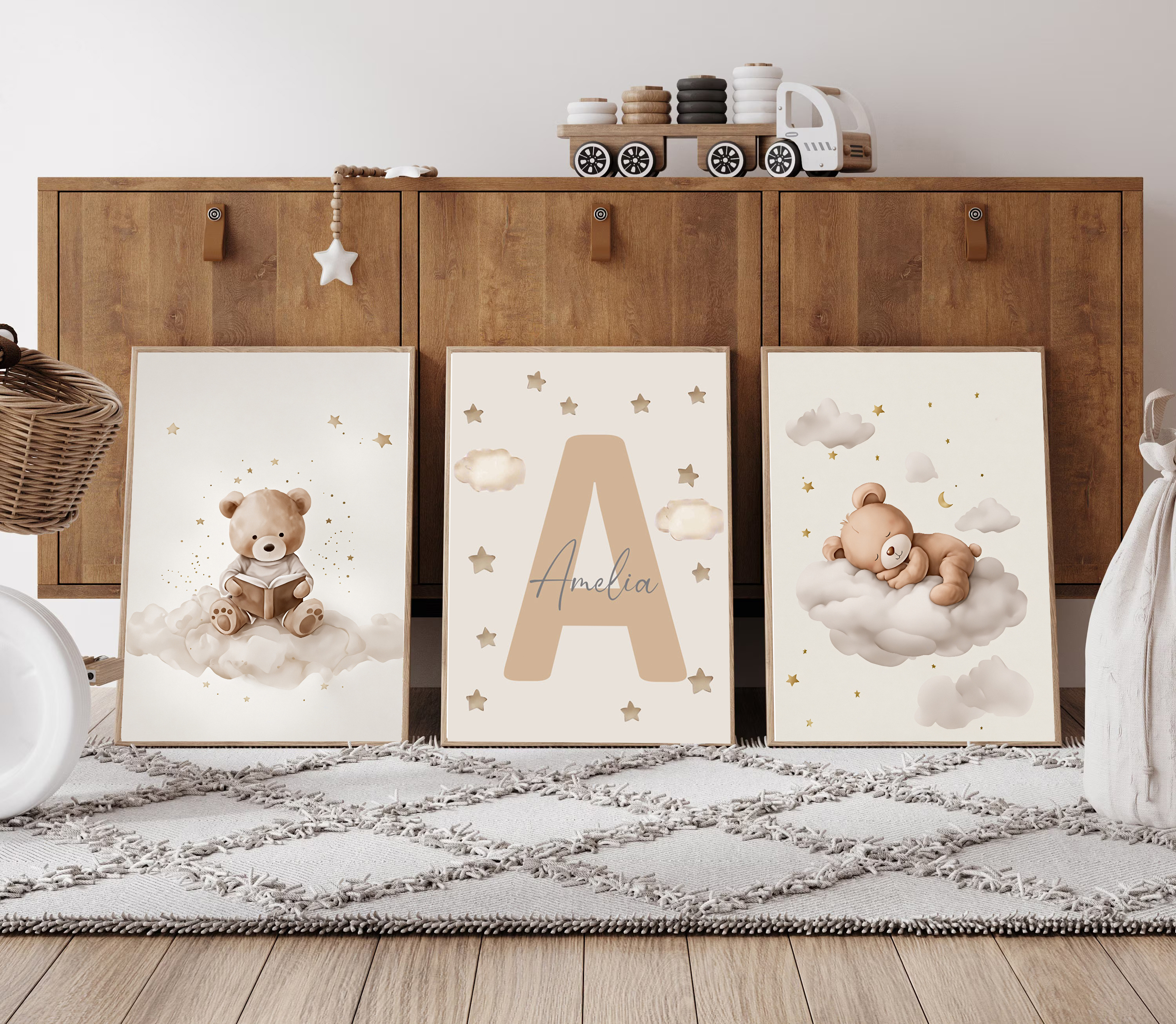 3pcs/set Bohemian Teddy Bear A - Baby Nursery Products บทวิจารณ์และราคา